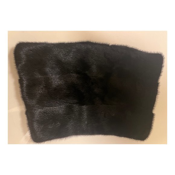 32 Paradis Sprung Freres Paris Black Fur Neck Warmer | Neck Collar - Picture 1 of 4